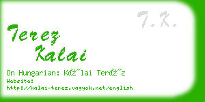 terez kalai business card